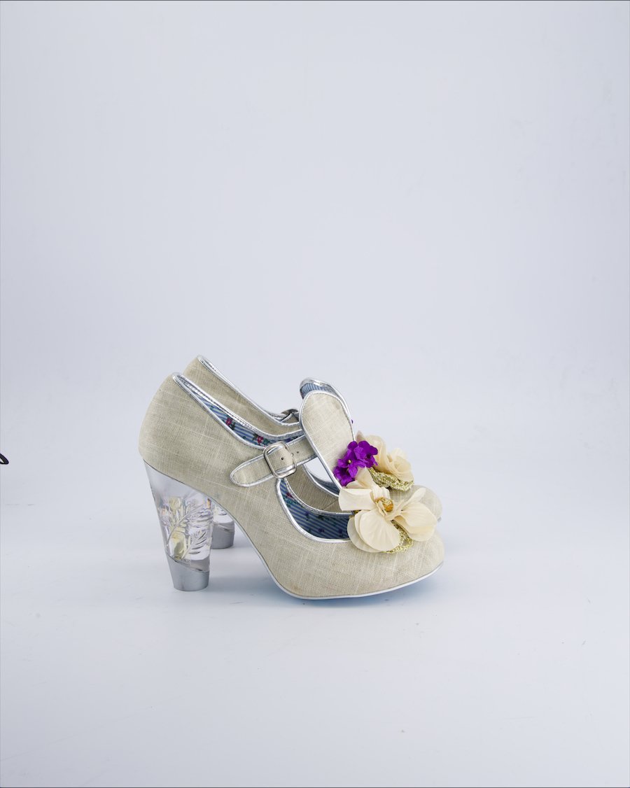 Irregular Choice Heels Cloth Beige 40 EU