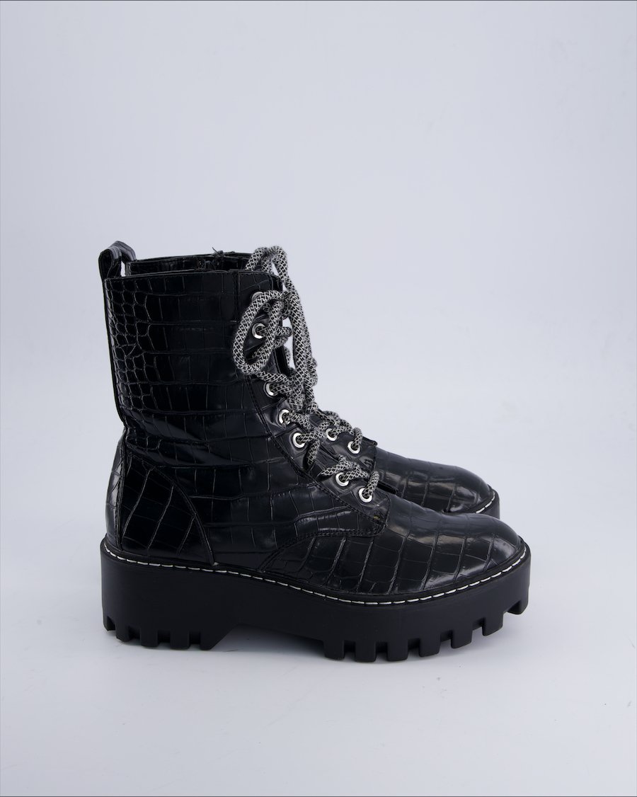 Zara Ankle boots Polyurethane Black 40 EU