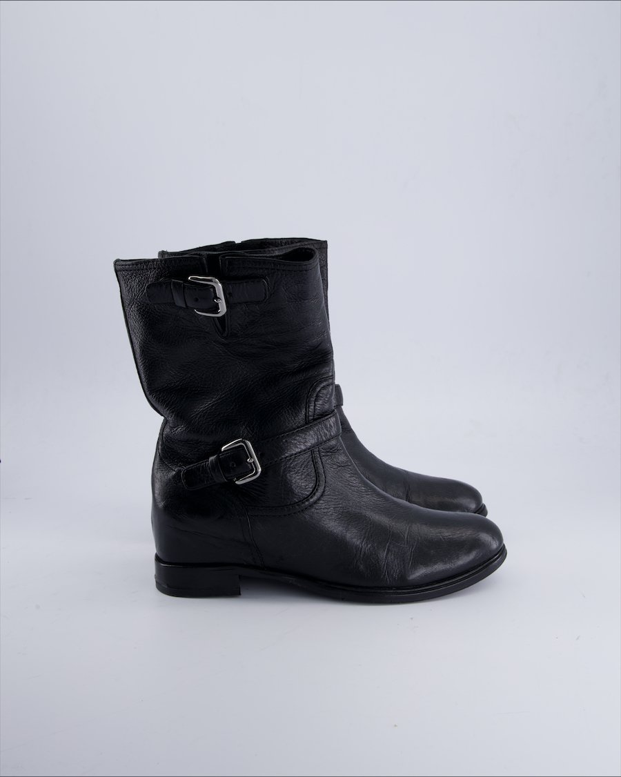 Prada Ankle boots Leather Black 39,5 EU