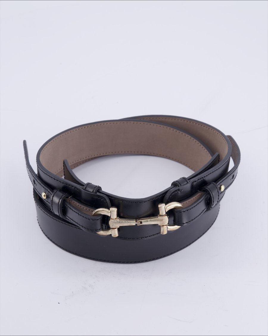 More & More Belts Leather Black 100 cm