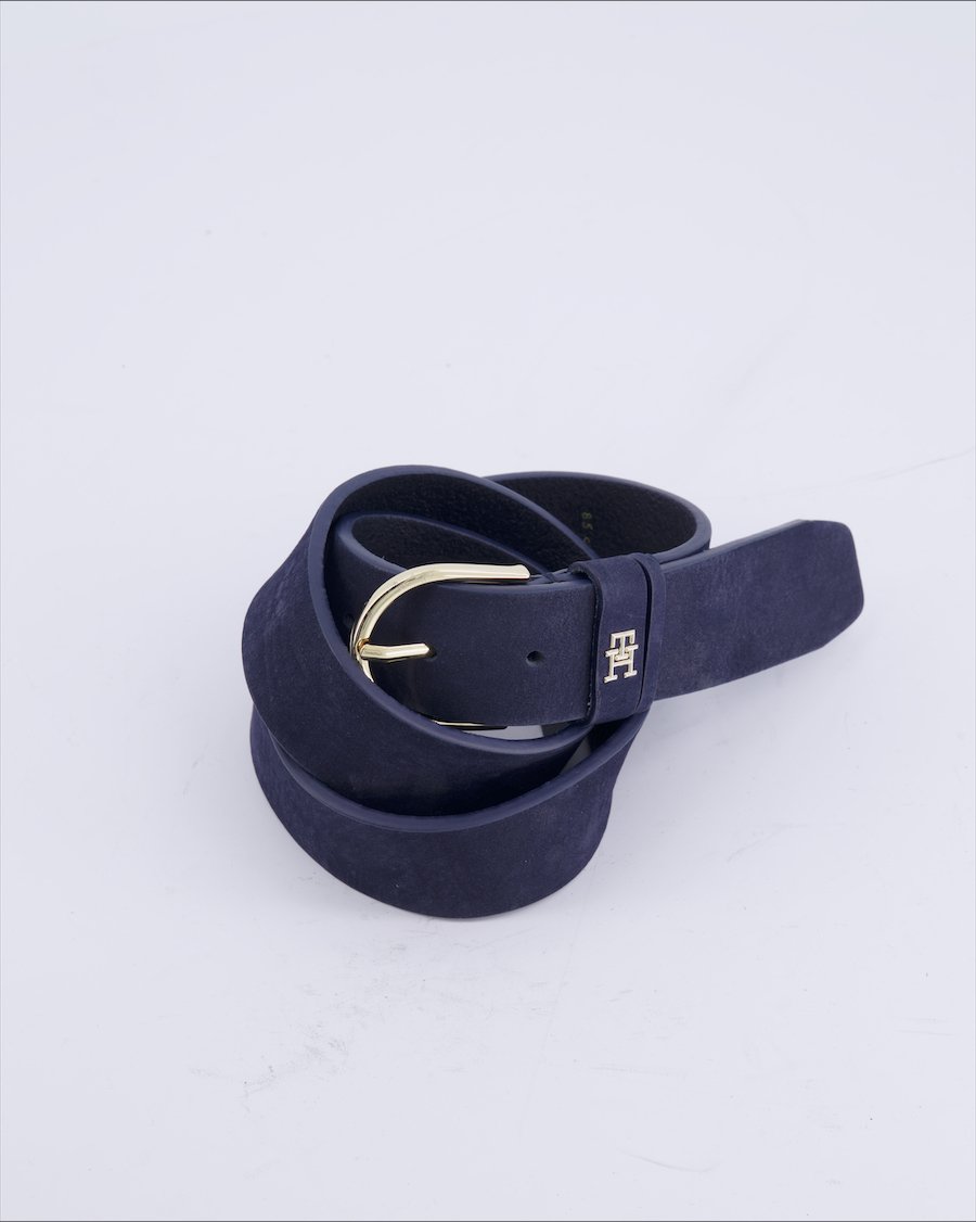 Tommy Hilfiger Belts Suede Blue 85 cm