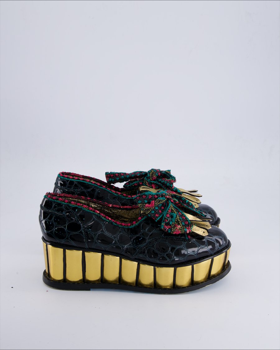 Irregular Choice Shoes Leather Black 41 EU