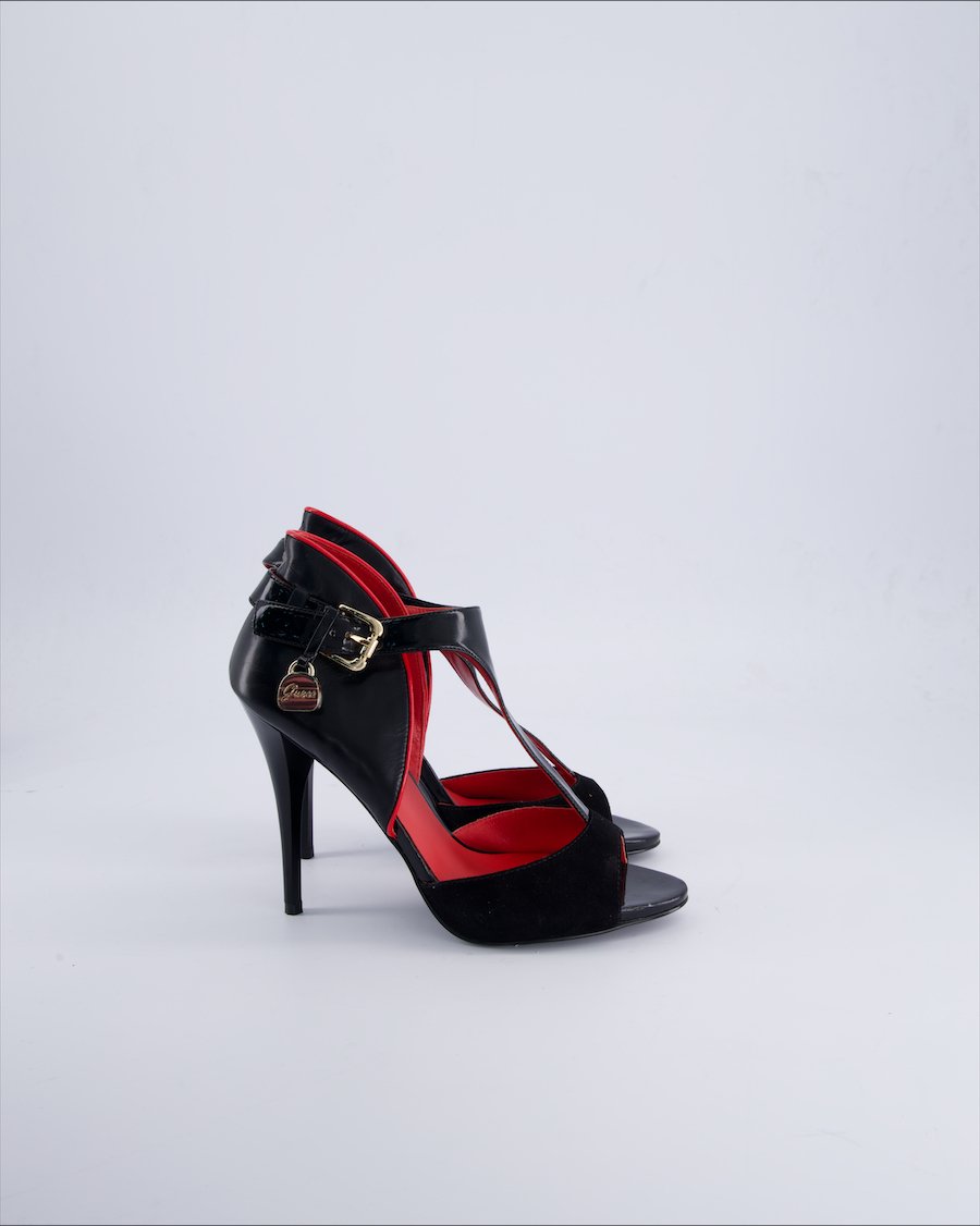 Guess Heels Leather Black 38 EU