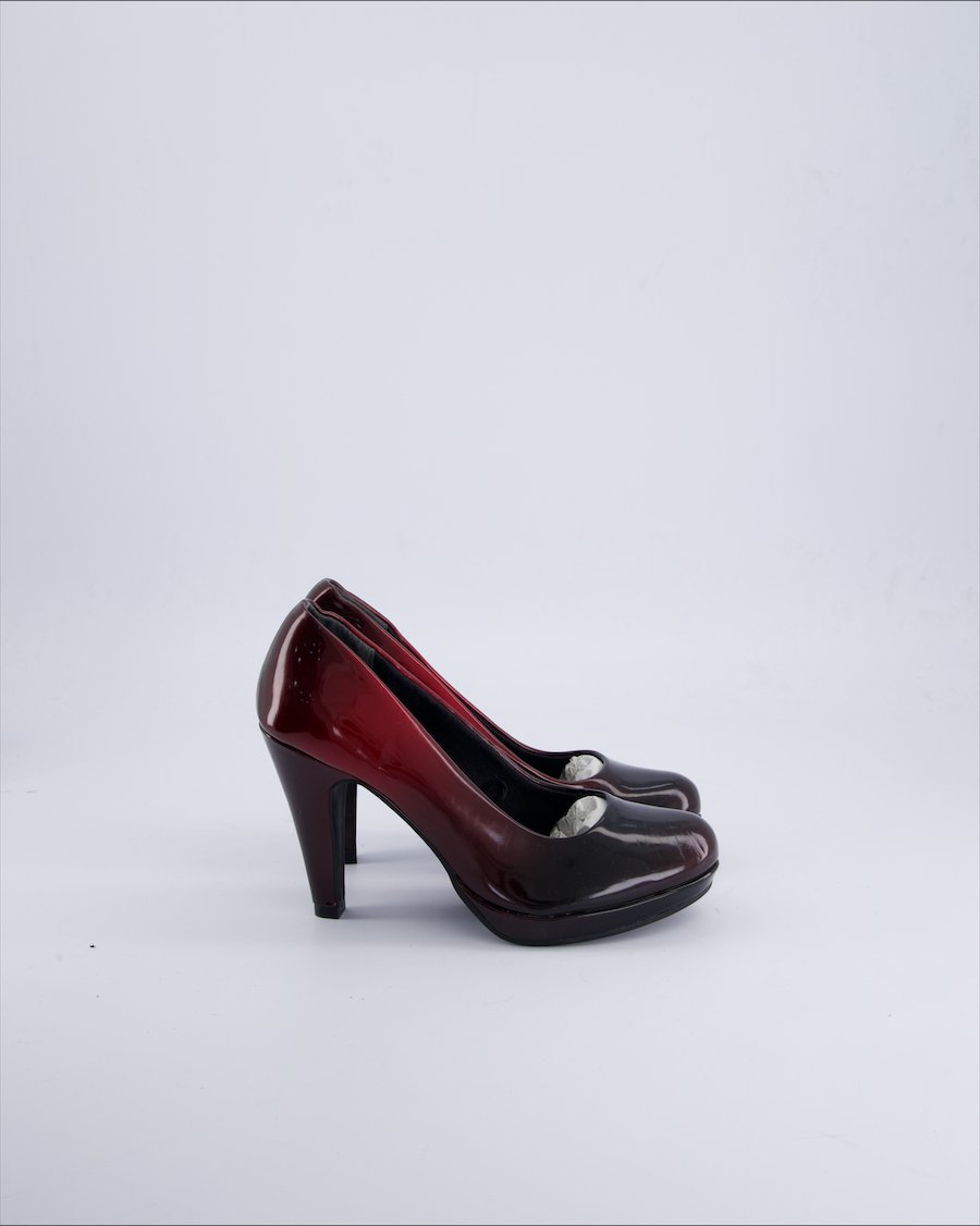 Marco Tozzi Heels Leather Burgundy 37 EU