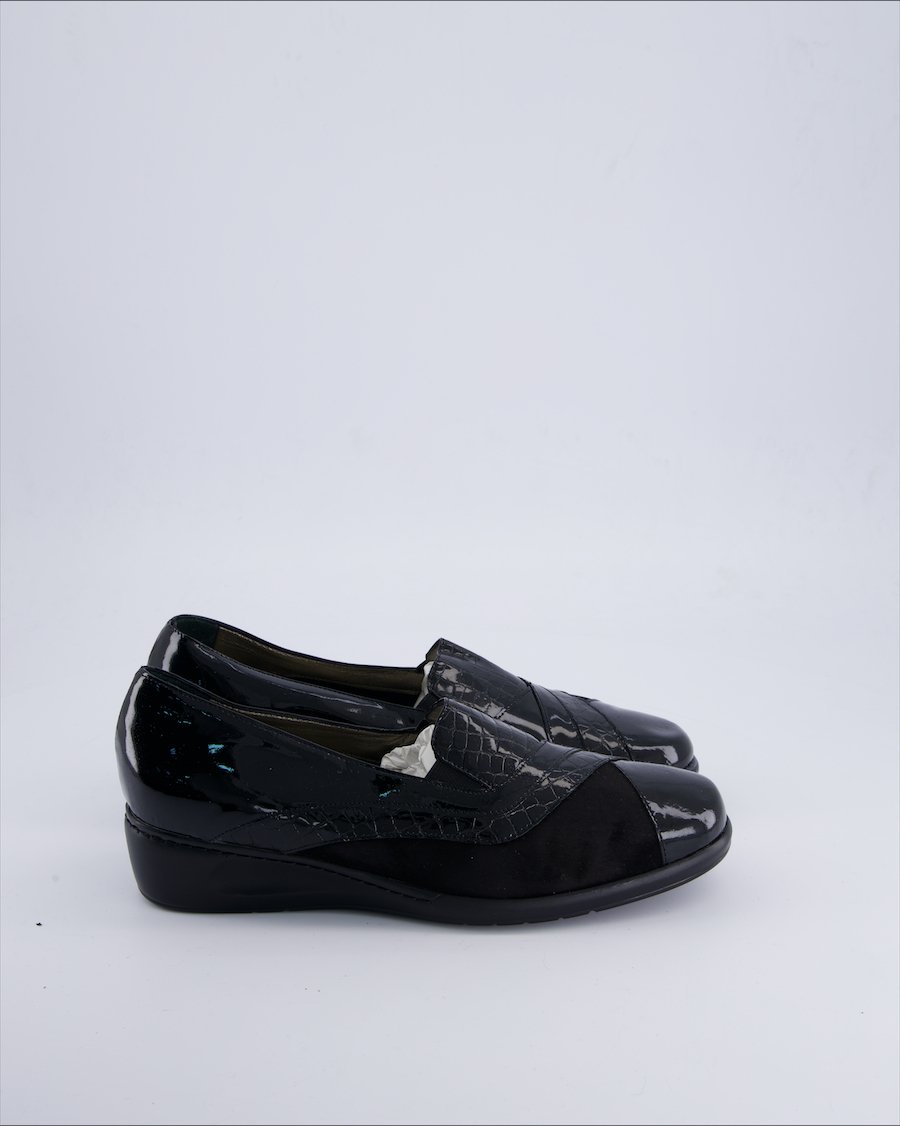 Confort Shoes Leather Black 41 EU