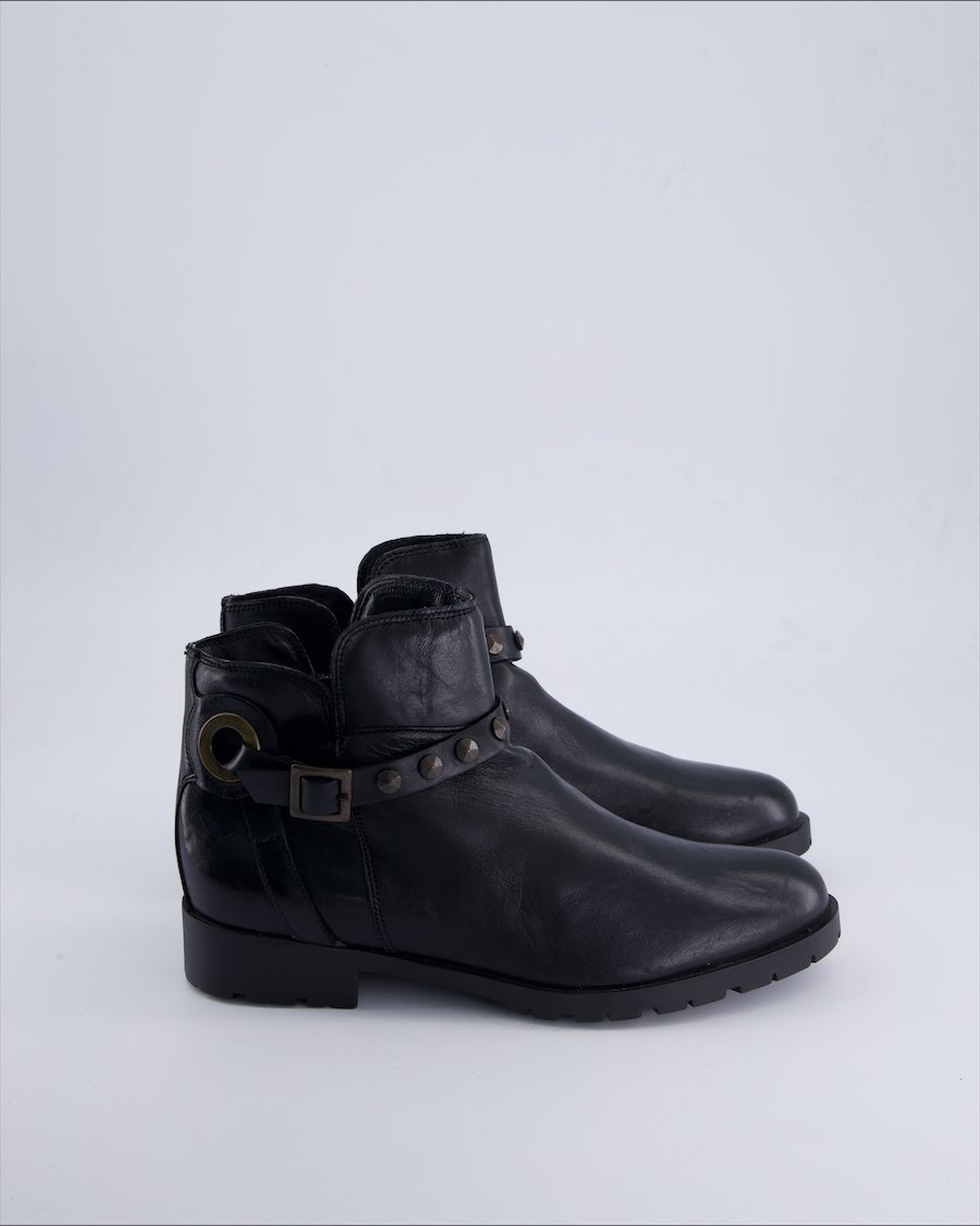 Tratti Di Donna Ankle boots Leather Black 40 EU