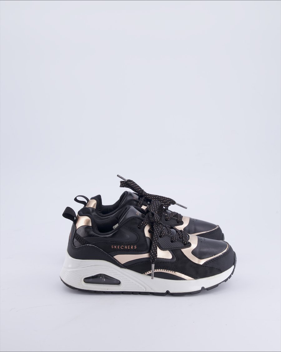 Skechers Trainers Leather Black 35 EU