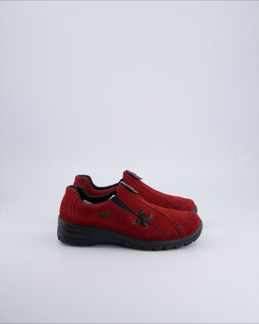 Rieker Shoes Suede Burgundy 38 EU