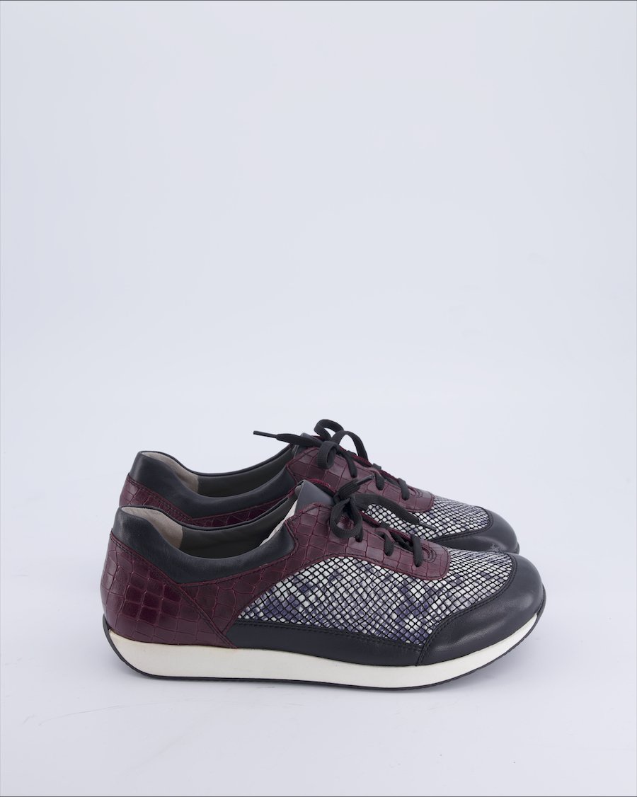 Helvesko Trainers Leather Burgundy 40 EU
