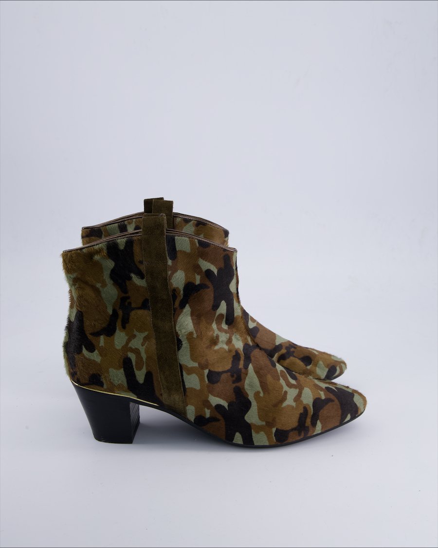 Hogl Ankle boots Faux fur Green 42 EU