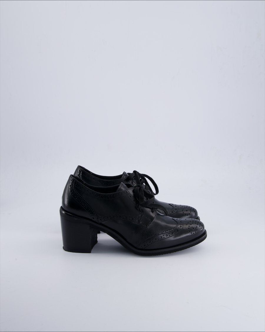 Unbranded Shoes Leather Black 38 EU