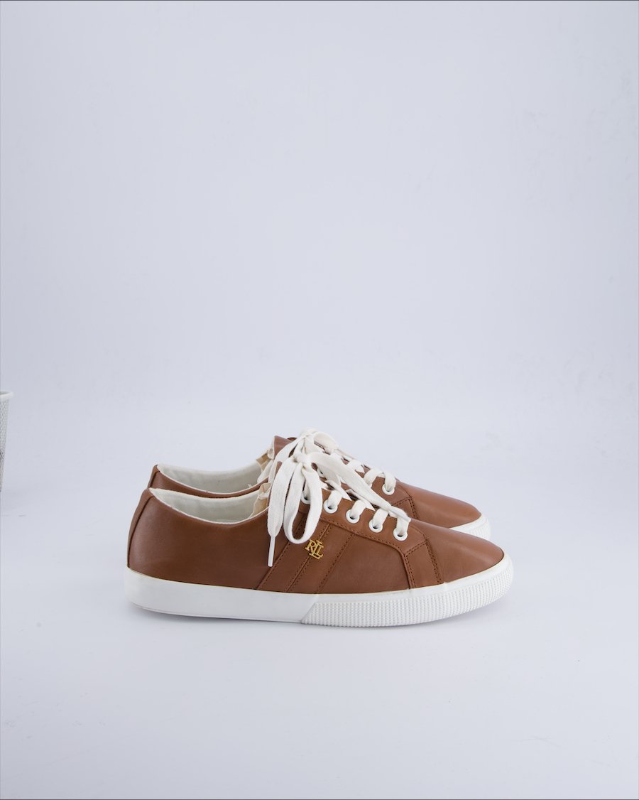 Lauren Ralph Lauren Trainers Leather Brown 41 EU
