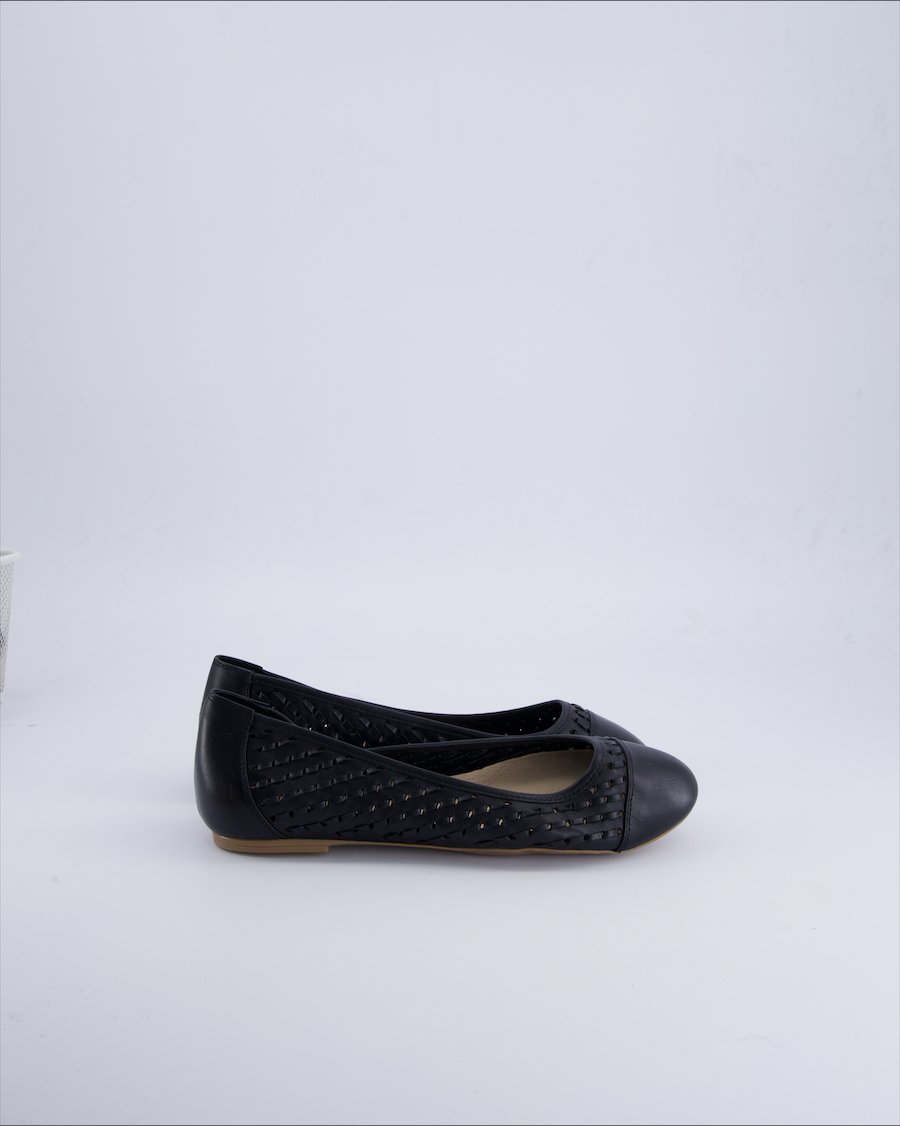 5Th Avenue Ballerinas Leather Black 38 EU