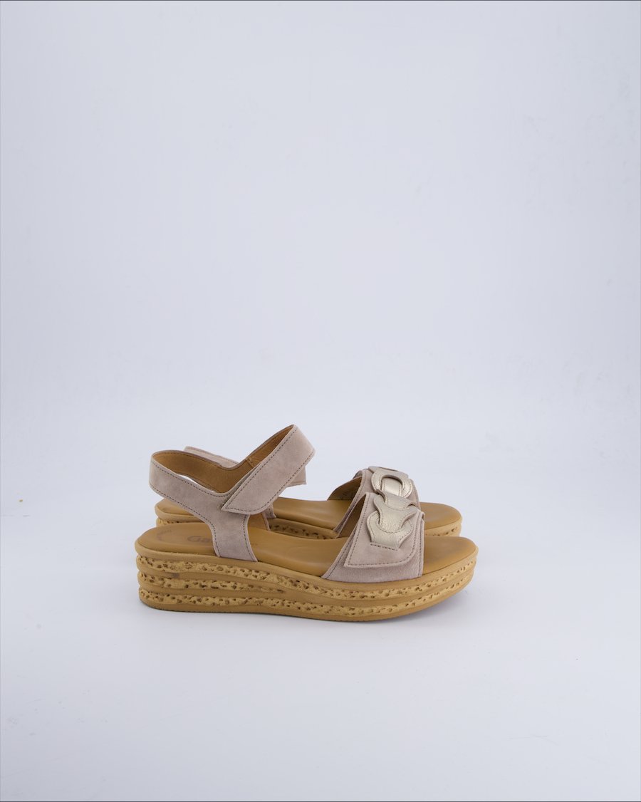 Gabor Sandals Suede Ecru 38 EU