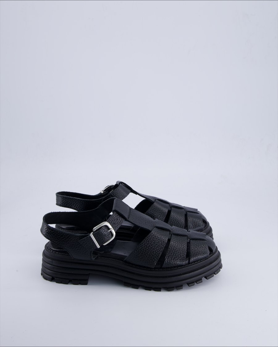 Kmb Sandals Leather Black 38 EU