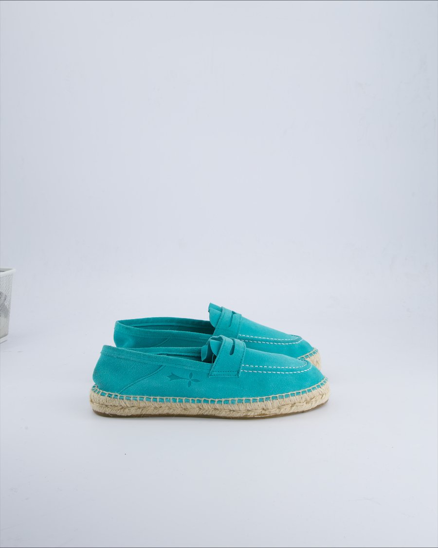 Manebi Espadrilles Suede Turquoise 39 EU