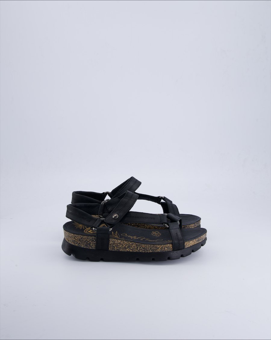 Panama Jack Sandals Leather Black 38 EU