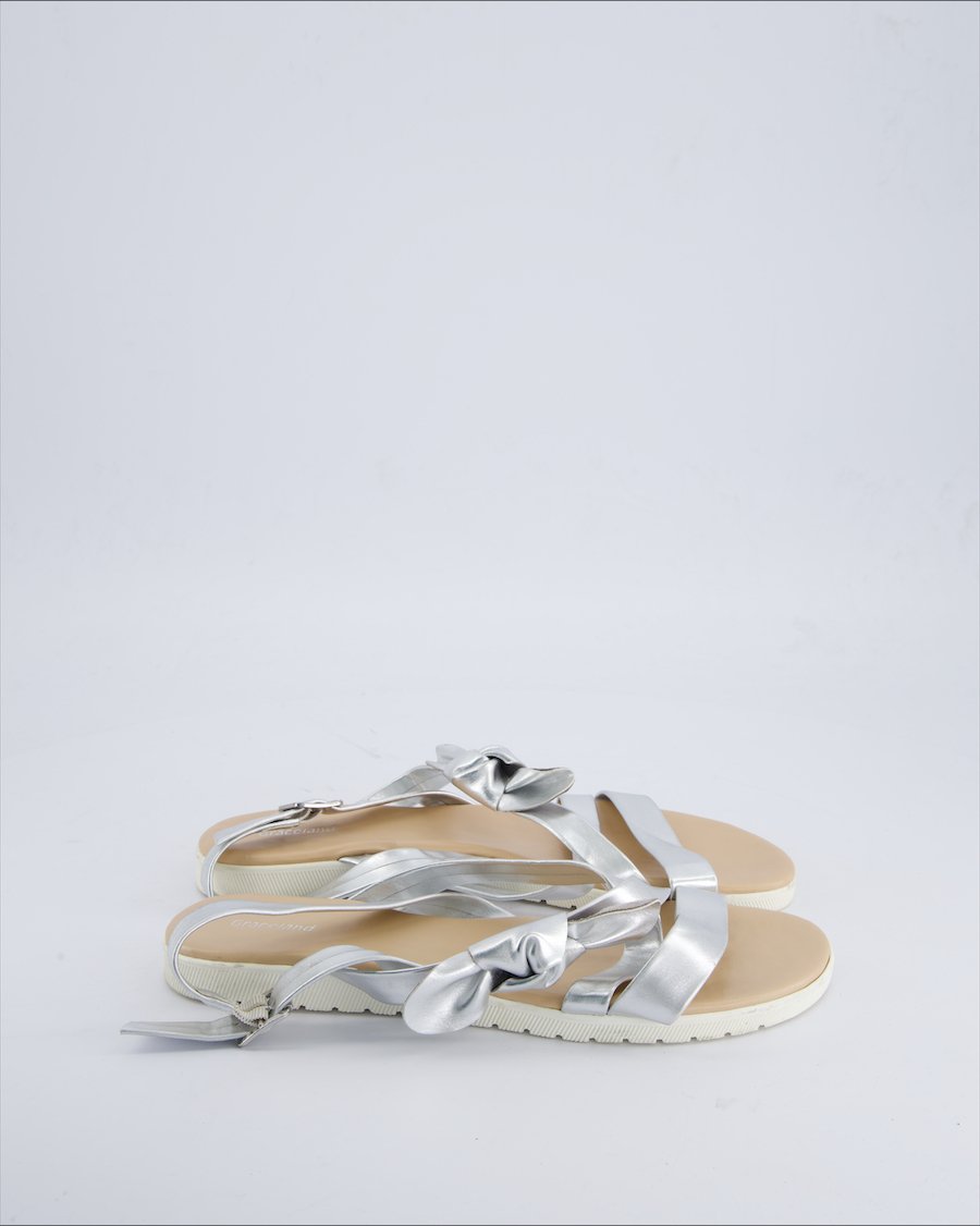 Graceland Sandals Leather Silver 41 EU