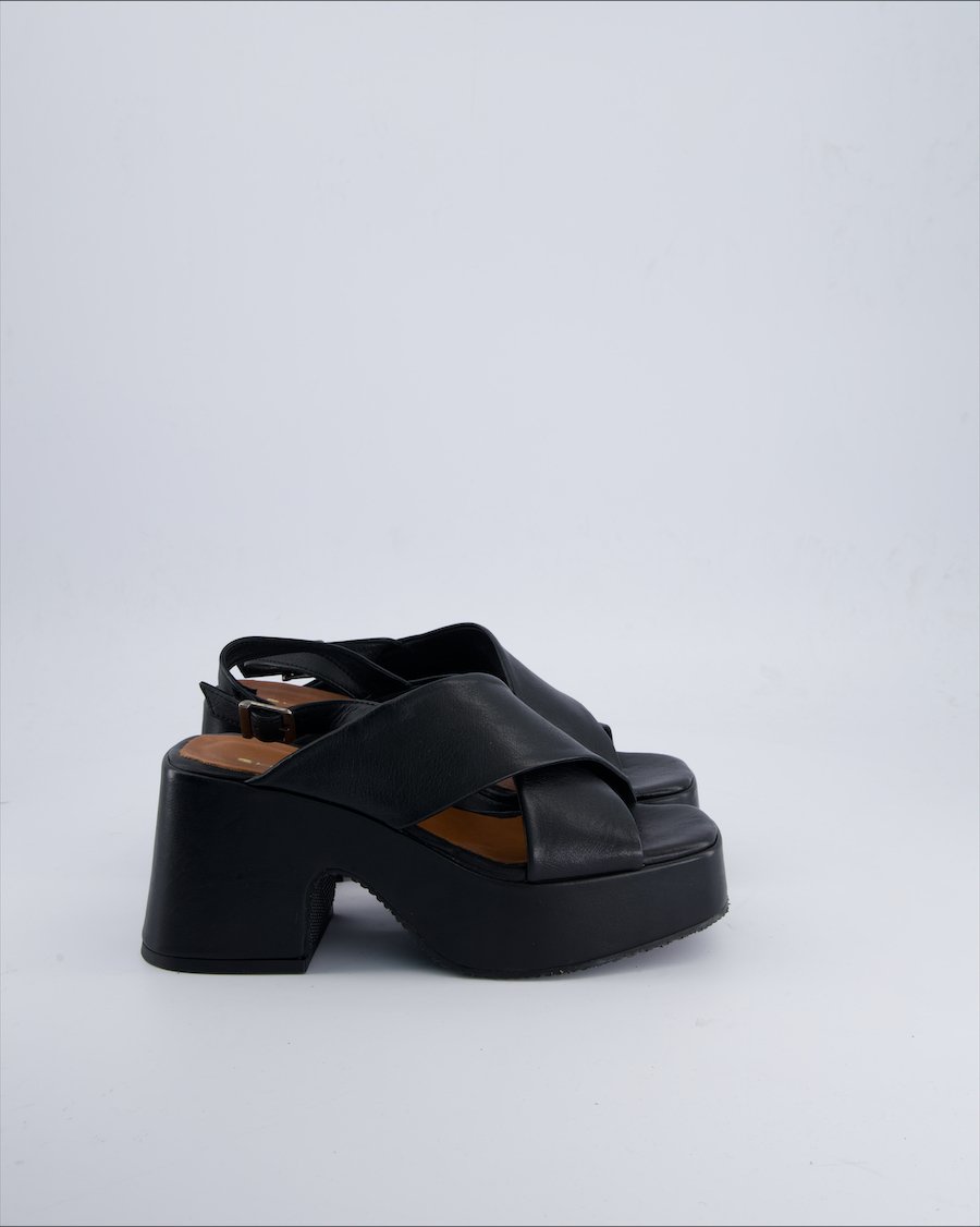 Shaddy Sandals Leather Black 38 EU