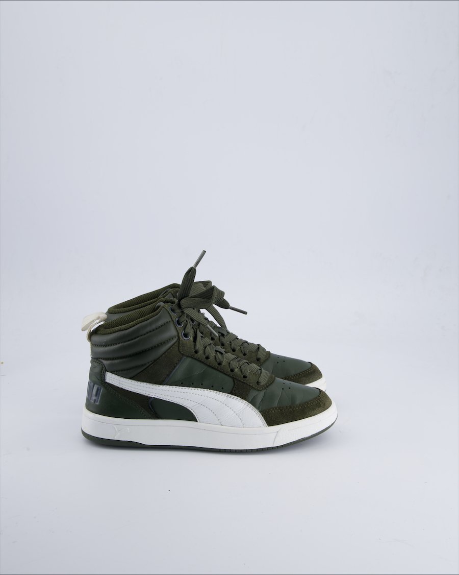 Puma Trainers Leather Green 36 EU