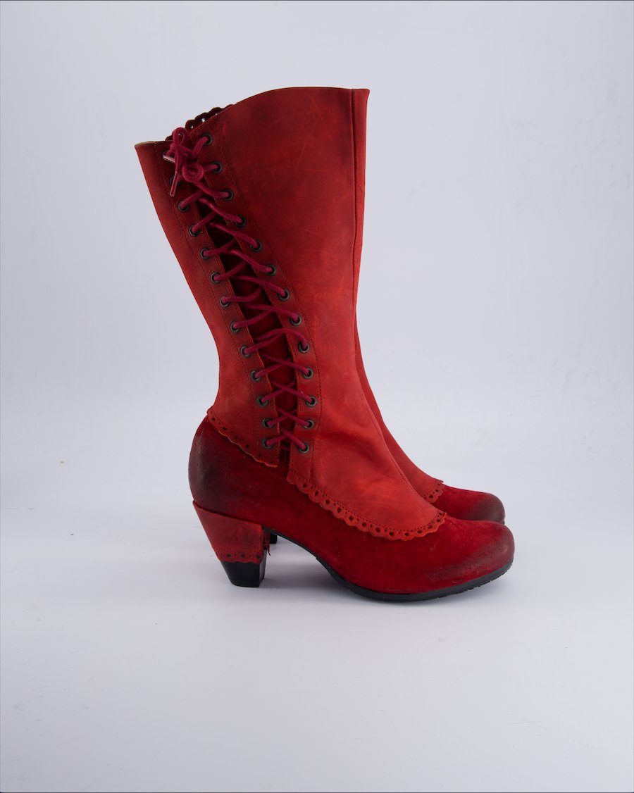 Dkode Boots Leather Red 39 EU