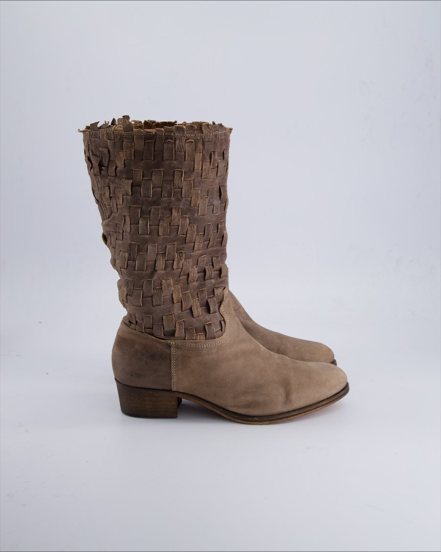 Evoque Boots Suede Ecru 38 EU