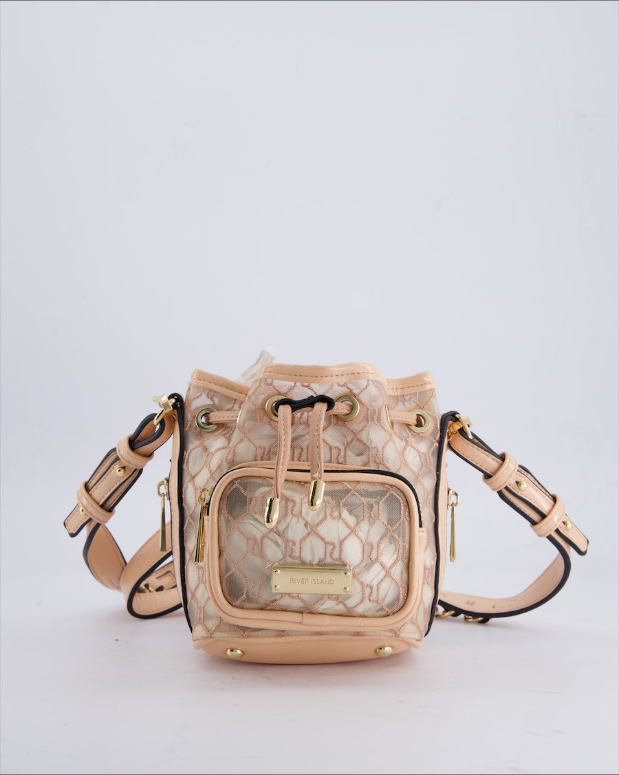 River Island Backpacks Polyurethane Pink