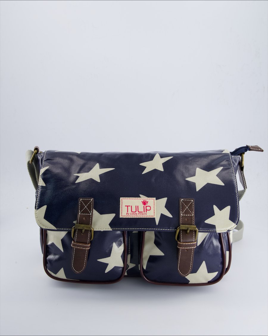 Tulip Bags Leather Blue