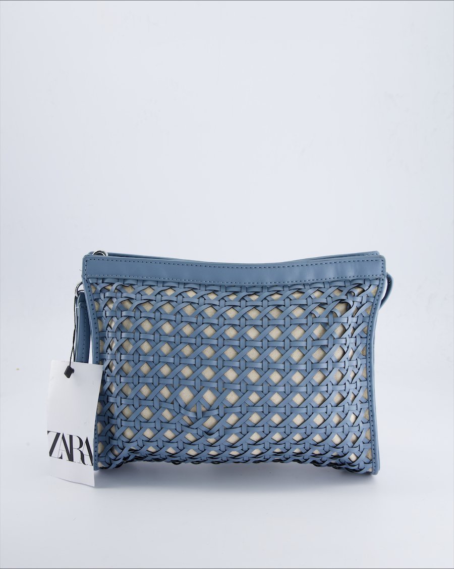 Zara Handbags Polyurethane Blue