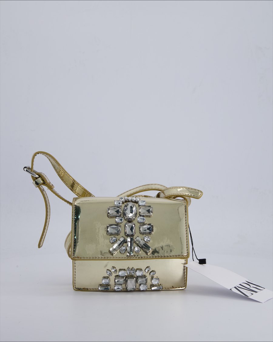 Zara Bags Polyurethane Gold
