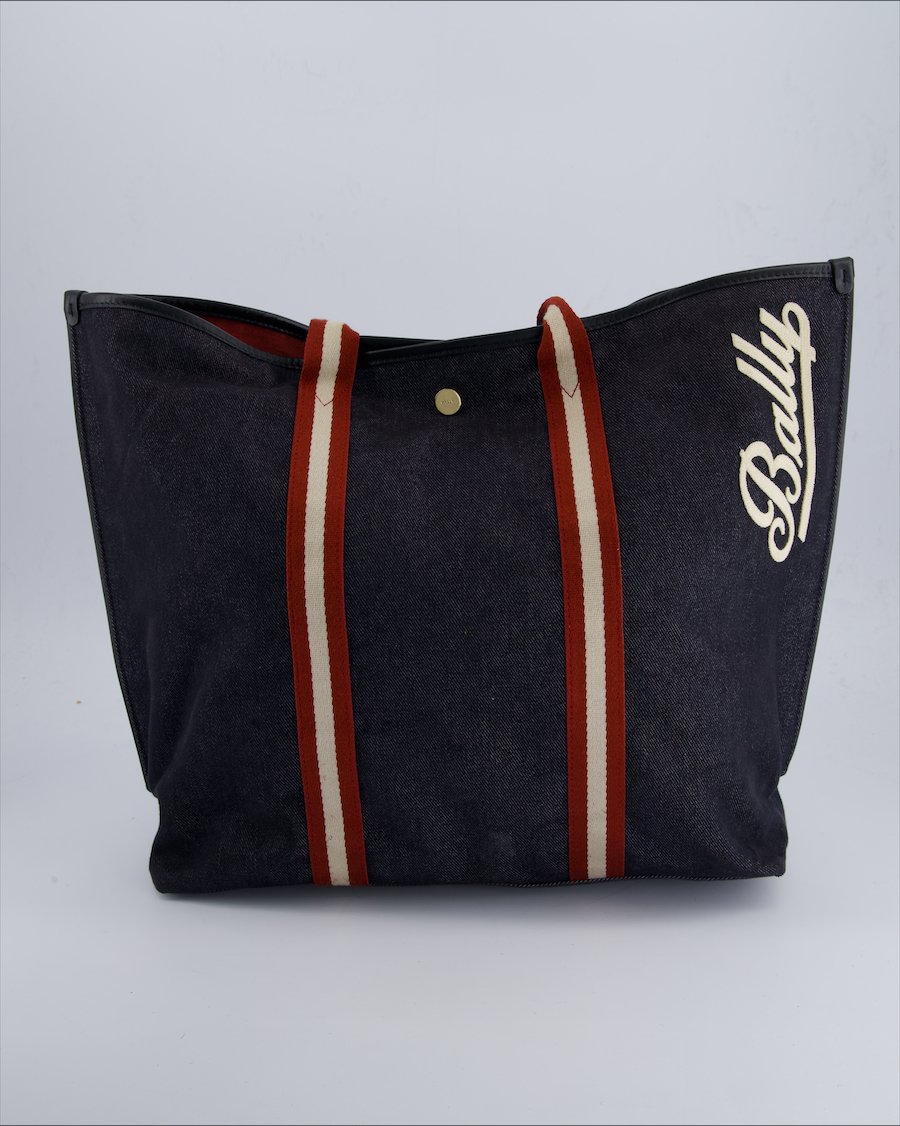 Bally Handbags Denim Blue