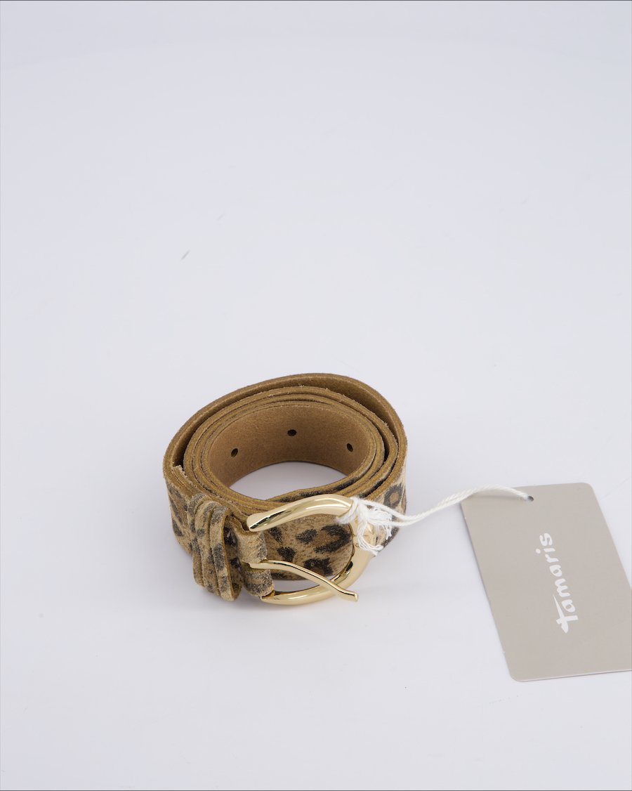 Tamaris Belts Suede Brown 75 cm