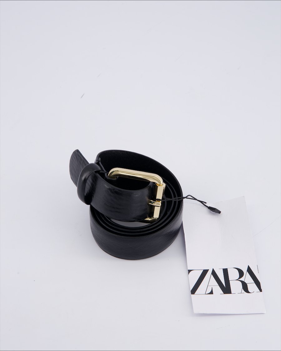 Zara Belts Polyurethane Black 85 cm