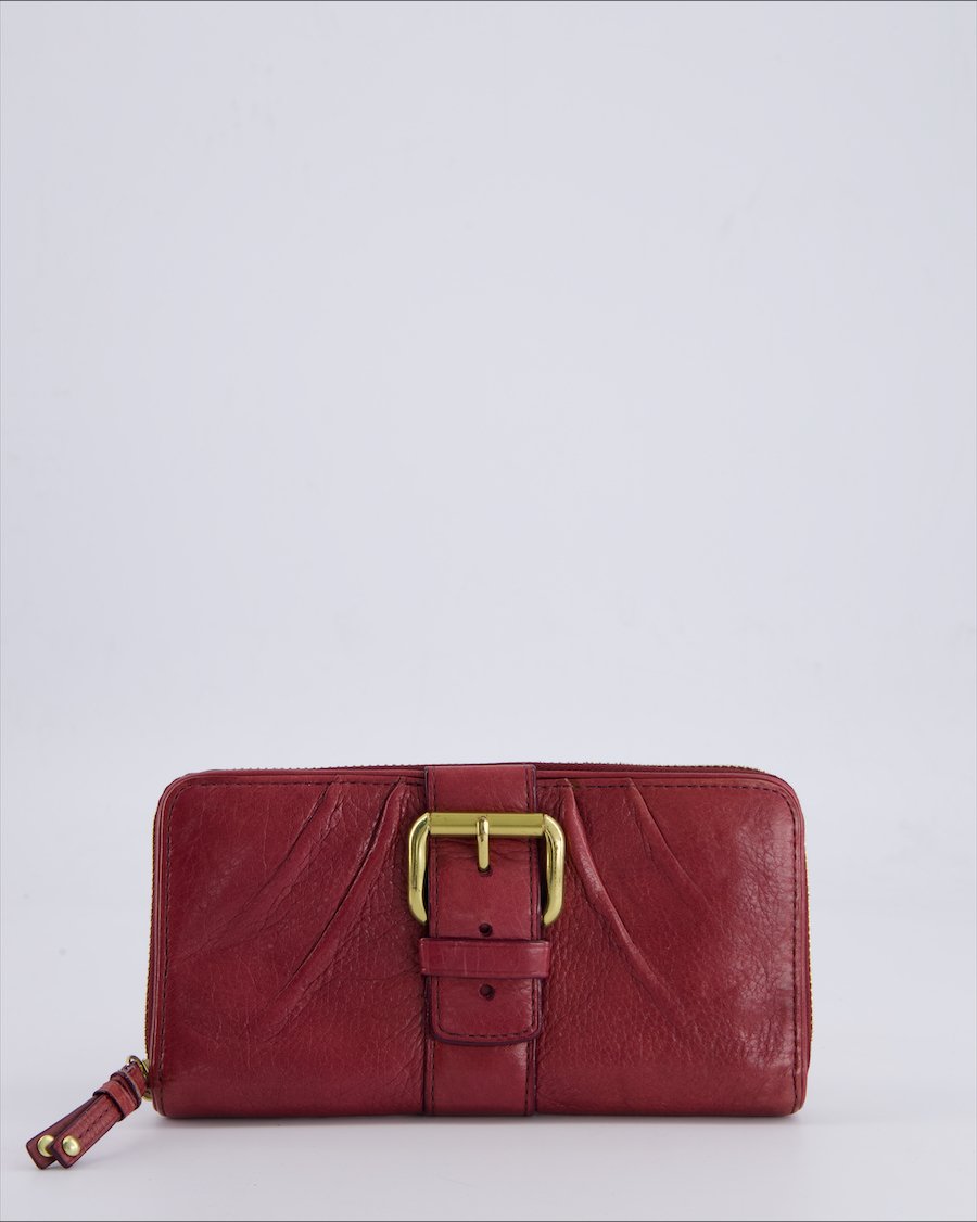Coach Wallets & purses Leather Burgundy