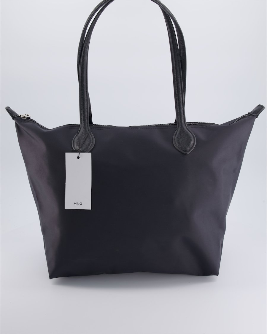 Mango Shoulder bags Cloth Navy