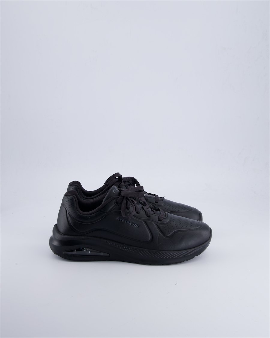 Skechers Trainers Leather Black 38 EU Basic