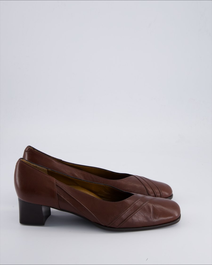 Panizzolo Heels Leather Brown 40 EU