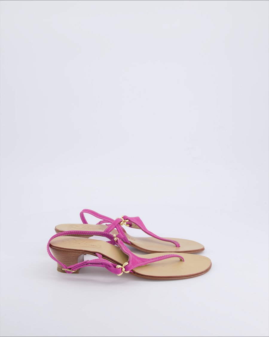 Balduccelli Sandals Leather Pink 38 EU
