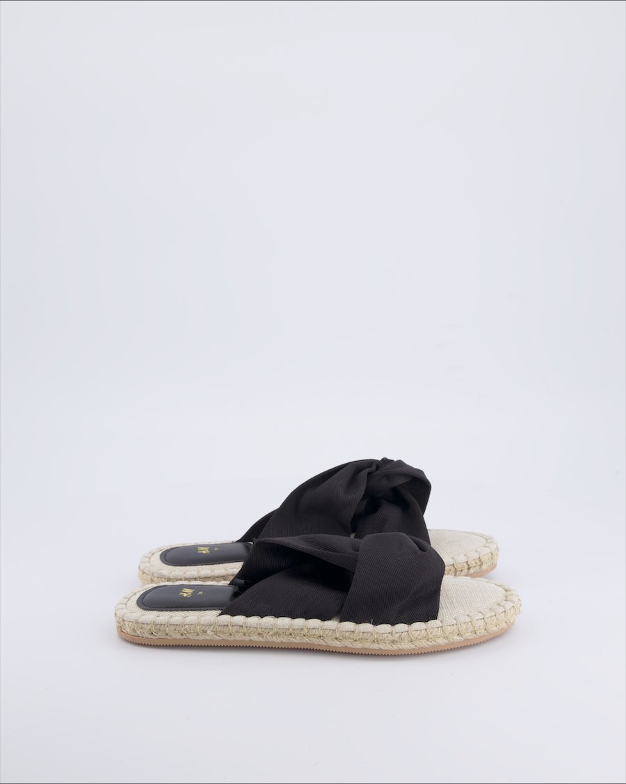 H&M Sandals Cloth Black 38 EU
