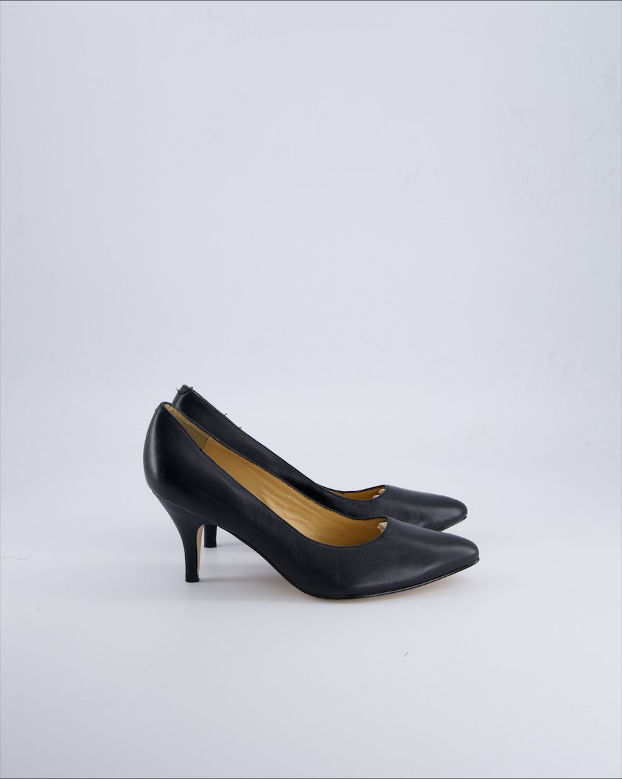 5Th Avenue Heels Leather Black 38 EU