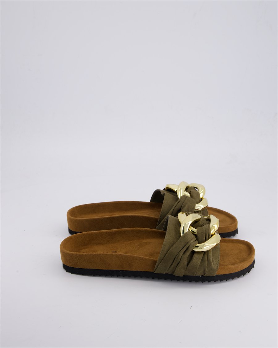 Graceland Sandals Suede Green 38 EU