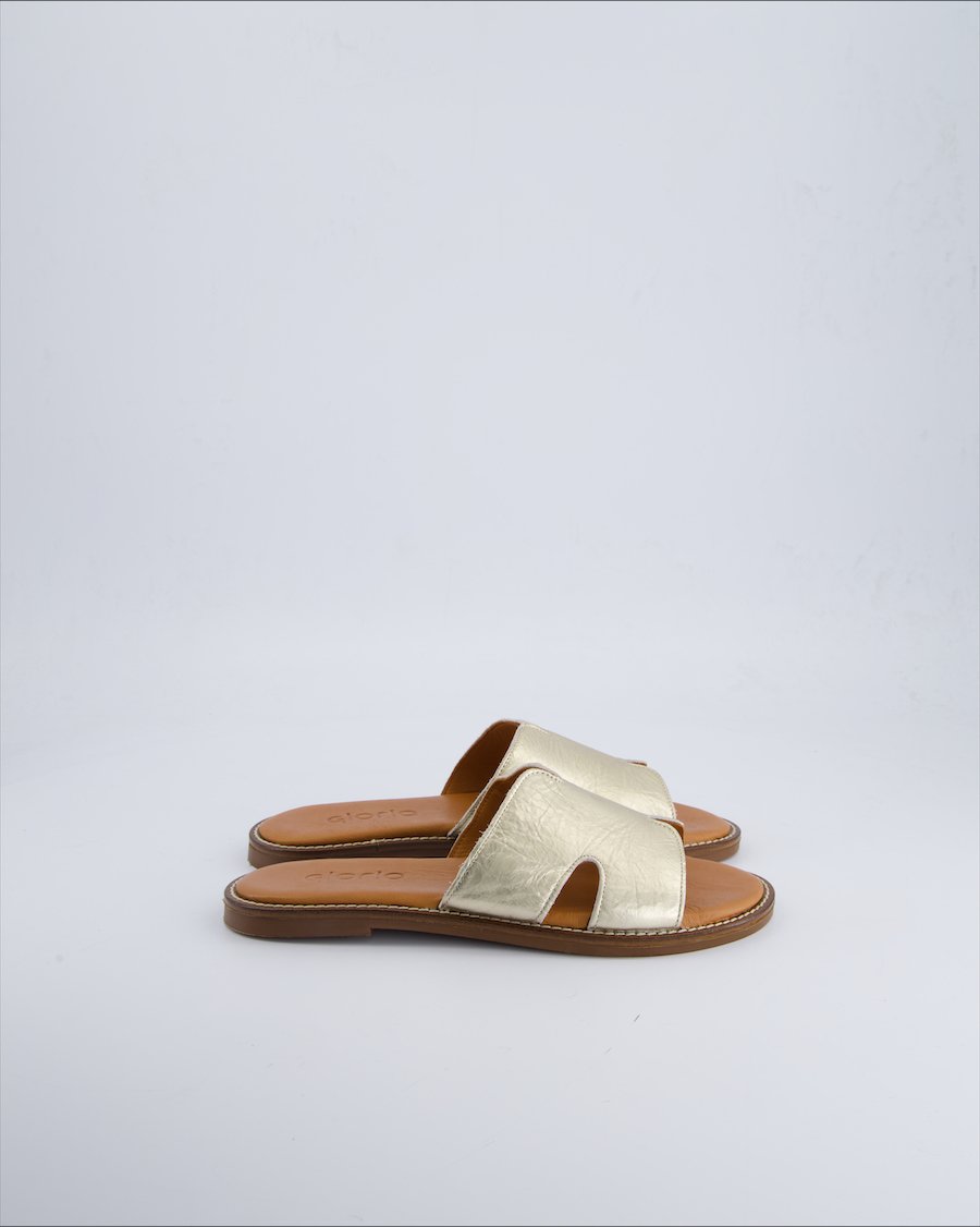 Gloria Sandals Leather Silver 39 EU