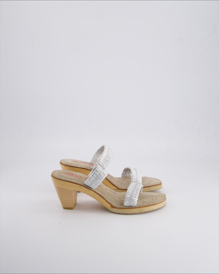 Miu Miu Heels Leather Silver 37 EU
