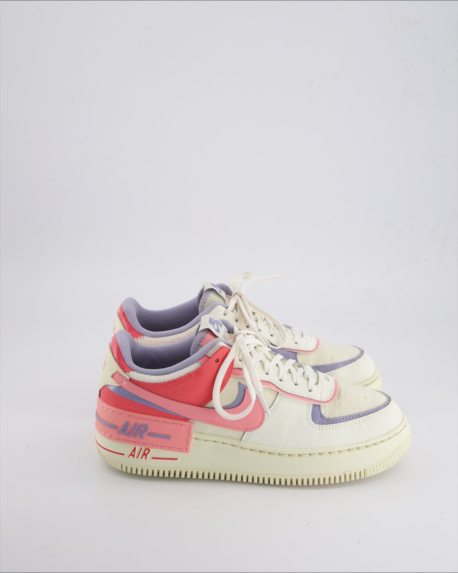 Nike Af1 Shadow Trainers Leather White 40 EU
