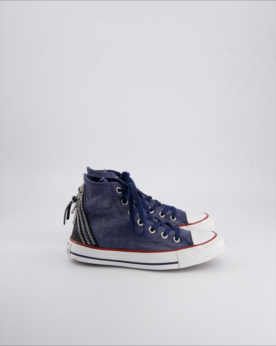 Converse Trainers Cloth Blue 37 EU