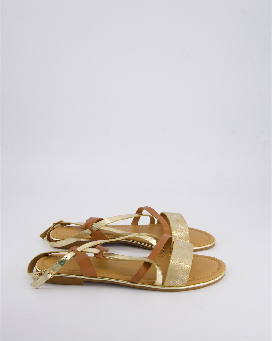 Graceland Sandals Leather Gold 42 EU