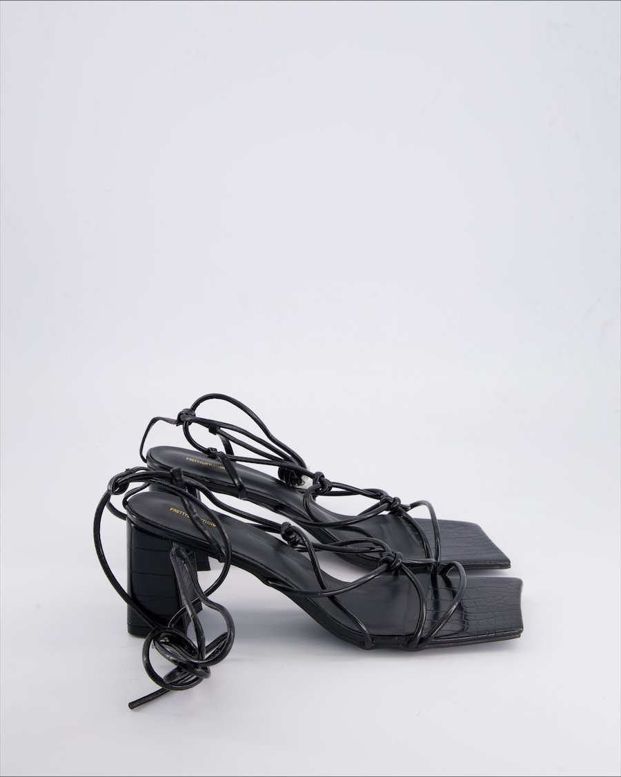 Prettylittlething Heels Leather Black 41 EU