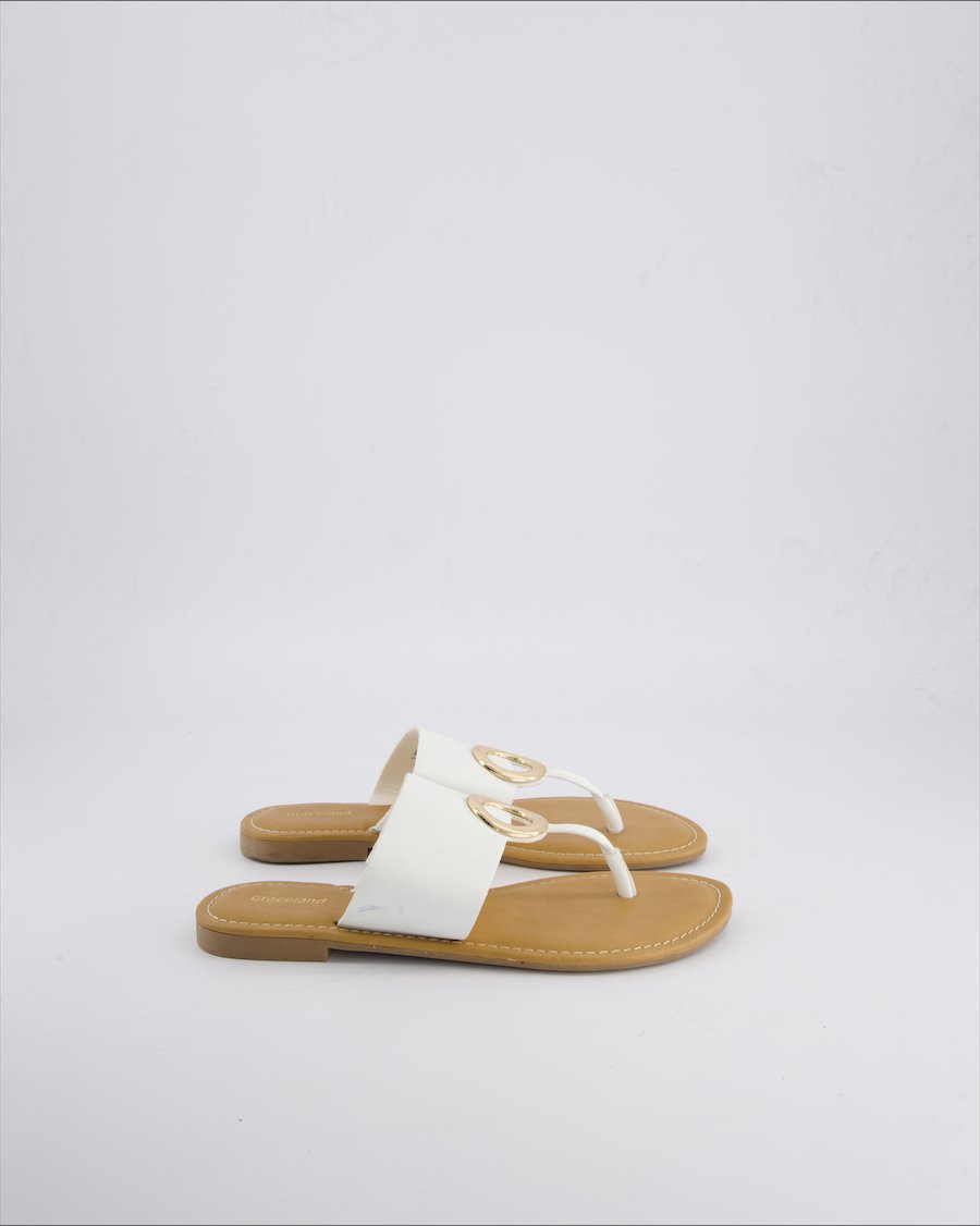 Graceland Sandals Leather White 37 EU