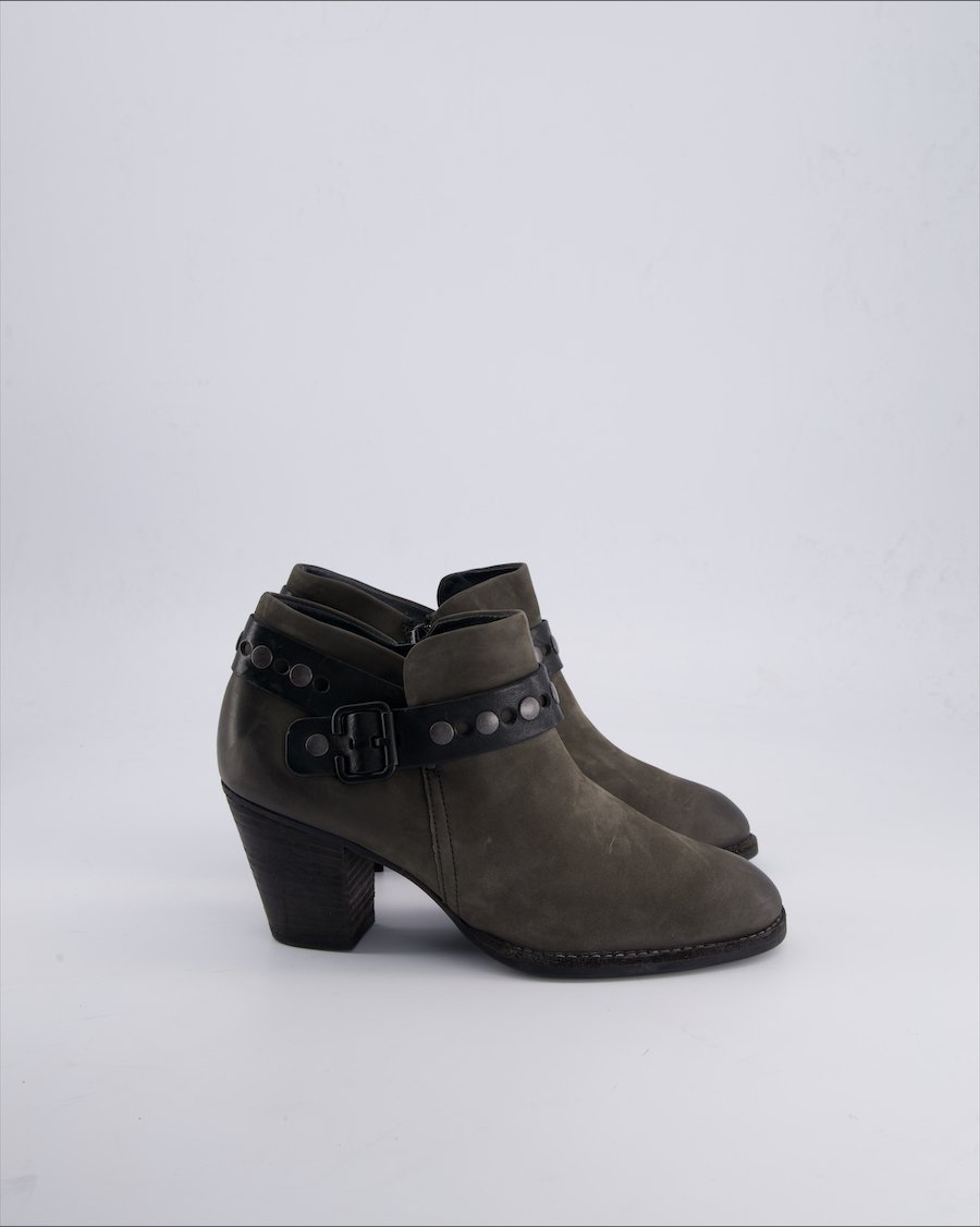 Paul Green Ankle boots Leather Anthracite 38,5 EU
