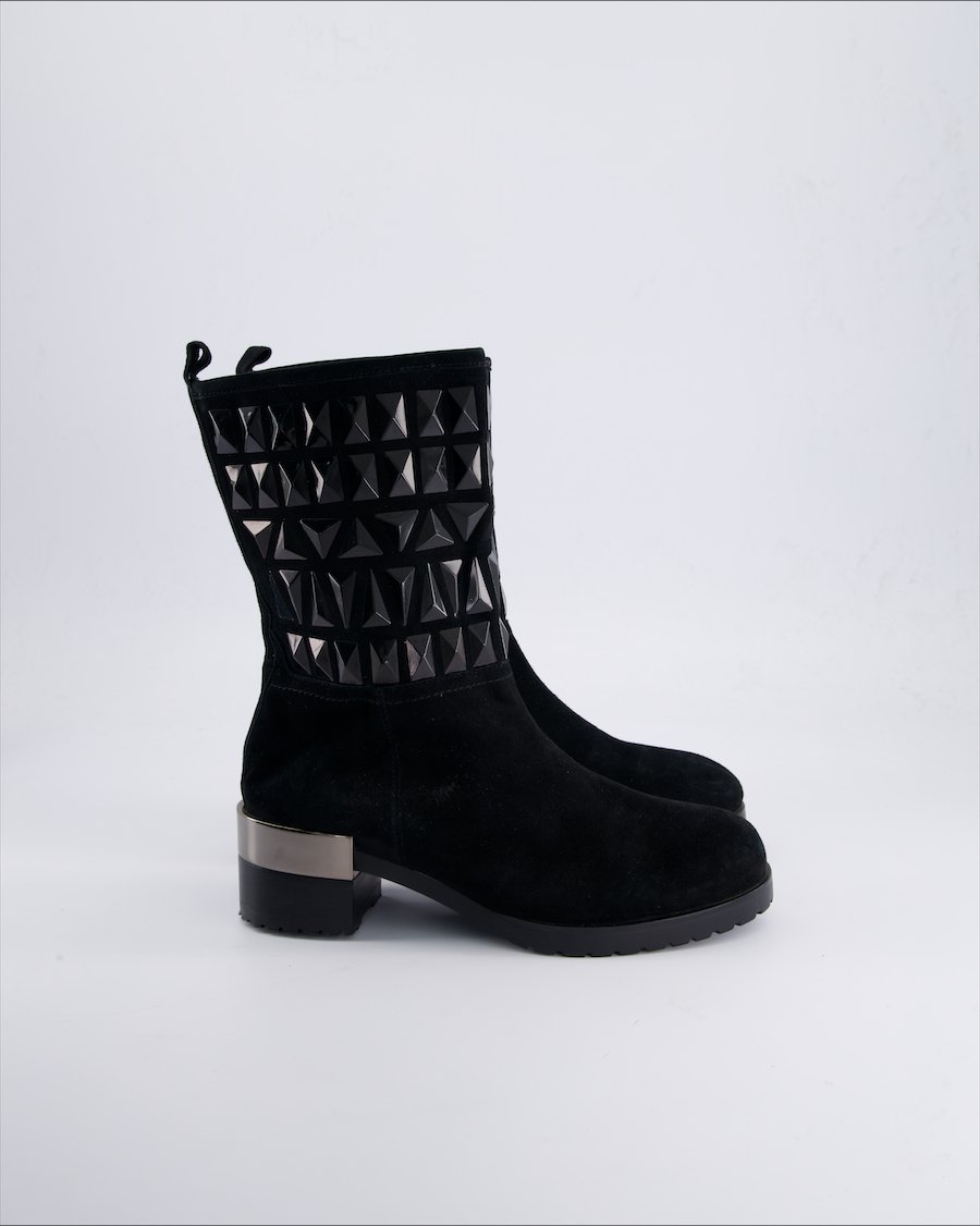 Luciano Barachini Ankle boots Suede Black 37 EU